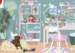 Puzzle Gibsons Retro vibes 1000 piese