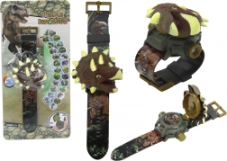 Ceasuri pentru copii cu proiecție 3D a motivelor dinozaurilor