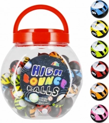 Minge săltăreață Buburuză 3 cm în doză – mix colorat