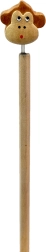 Creion din Lemn cu Cap de Maimuță