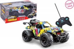 Mașină RC off-road cu design graffiti și efect de fum 24 cm