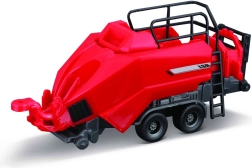 Bburago tractor agricol MASSEY FERGUSON 8740S cu 3 remorci 10 cm set cadou