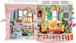 Robotime set de construcție miniatură casă cu terasă