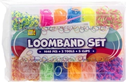 Set Loom elastic pentru împletit brățări, 1440 buc. în cutie