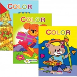 Cărți de colorat pentru cei mici A4, mix de motive