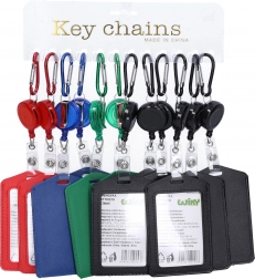 Etichetă pentru chei cu roller și carabină