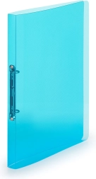 Biblioraft din polipropilenă A4 cu 2 inele Lines albastru