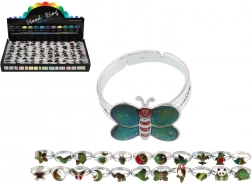 Inel reglabil care își schimbă culoarea în funcție de temperatură – mix de modele