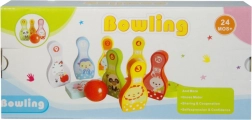 Set de bowling din lemn pentru copii