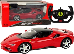 mașină rc ferrari sf90 1:14 rastar roșie