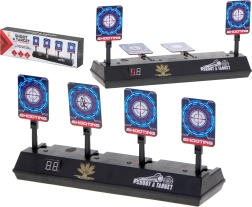 Țintă electronică de tragere cu 4 ținte și contor digital