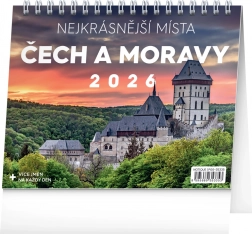 Calendar de birou Cele mai frumoase locuri din Cehia și Moravia 2026