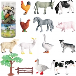 WOOPIE set figurine fermă pentru copii, 17 piese