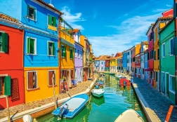 Puzzle 1000 piese – culorile insulei Burano, Italia