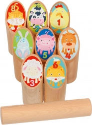 Joc viking Kubb cu animăluțe