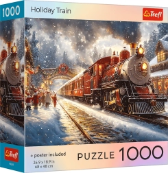 Puzzle trenul de Crăciun 1000 de piese