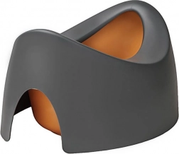 Oală de noapte ergonomică pentru copii, reversibilă, cu canal de scurgere Teggi, grafit