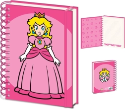 Carnet cu spiră A5 cu motiv PRINCESS PEACH – SUPER MARIO