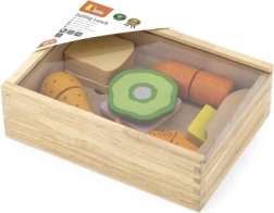 Set din lemn cu alimente pentru copii