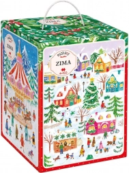 Puzzlove CzuCzu – set de puzzle de iarnă 4×150 piese