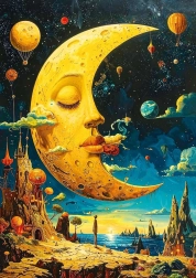 Puzzle Vis despre lună 1000 piese