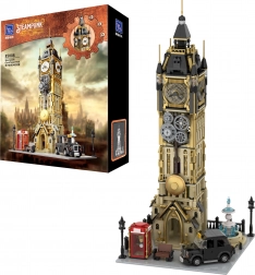 Set de construcție Pantasy Steampunk turn cu ceas Big Ben, 2424 piese
