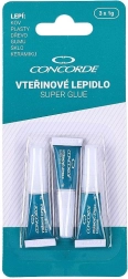 Adeziv instant CONCORDE 3×1 g – adeziv universal cu uscare rapidă