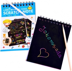 Cartonaș de zgâriat curcubeu cu bețișor de desen – Curcubeu