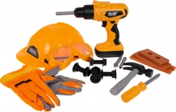 Set de unelte pentru copii cu cască, 20 de piese