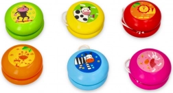 yo-yo din lemn cu animăluțe vesele