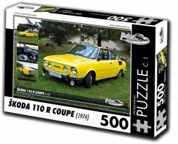 Retroauta Puzzle Škoda 110 R Coupe 1974 - 500 piese