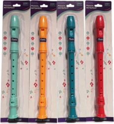 Flaut din plastic pentru copii în blister, 4 culori