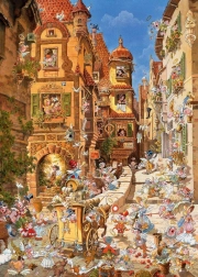 Puzzle 1000 de piese – oraș romantic, zi