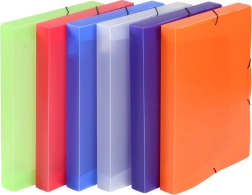 Cutie de arhivare A4 din PP cu elastic Opaline (mix de culori)