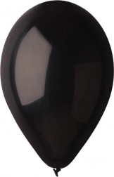 Baloane negre pastelate 26 cm (10") – 100 buc GODAN