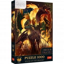 Puzzle TREFL Premium Plus Urzeala tronurilor: Casa Dragonului 1000 piese