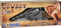 Revolver cowboy metalic din metal Gonher