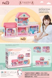 Vilă pentru păpuși cu accesorii