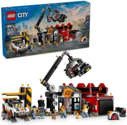 LEGO City groapa de fier vechi cu mașini