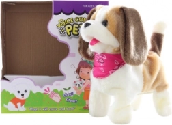 Căţel interactiv cu eşarfă care pornește la aplauze