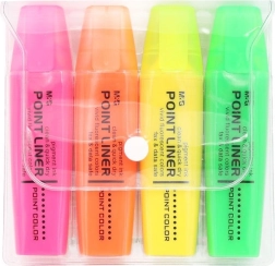 Subliniatoare M&G Neon cu aromă, set 4 culori