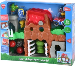set aventuros lumea dinozaurilor cu sunete și lumini