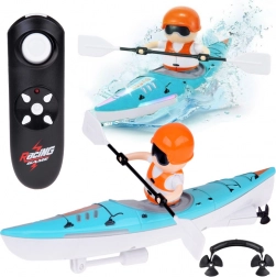 Jucărie amuzantă caiac cu telecomandă și vâslaș