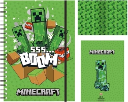 Caiet dictando cu tematică Minecraft