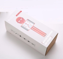 microfon karaoke fără fir cu înregistrare și suport USB/microSD