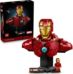 lego marvel bustul lui iron man mk4 76327