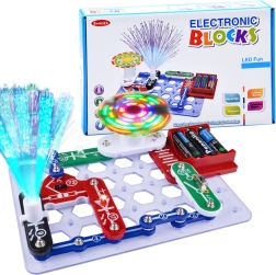 Set educațional interactiv Micul electronist cu efecte luminoase