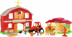Set pentru copii 3+ Fermă cu figurine, șură și tractor