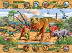 Puzzle Dinozauri XXL 100 piese