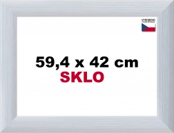 Rama de aluminiu pentru puzzle 59,4 x 42 cm - argintie